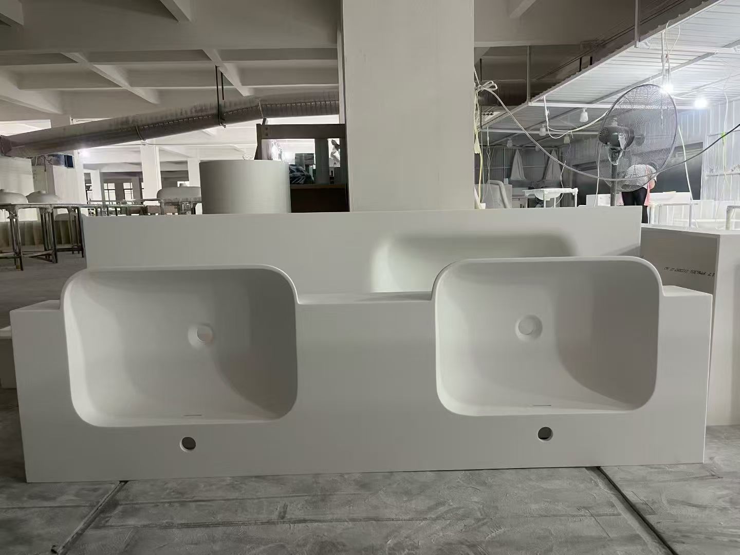 OEM solid surface wash basin production workshop