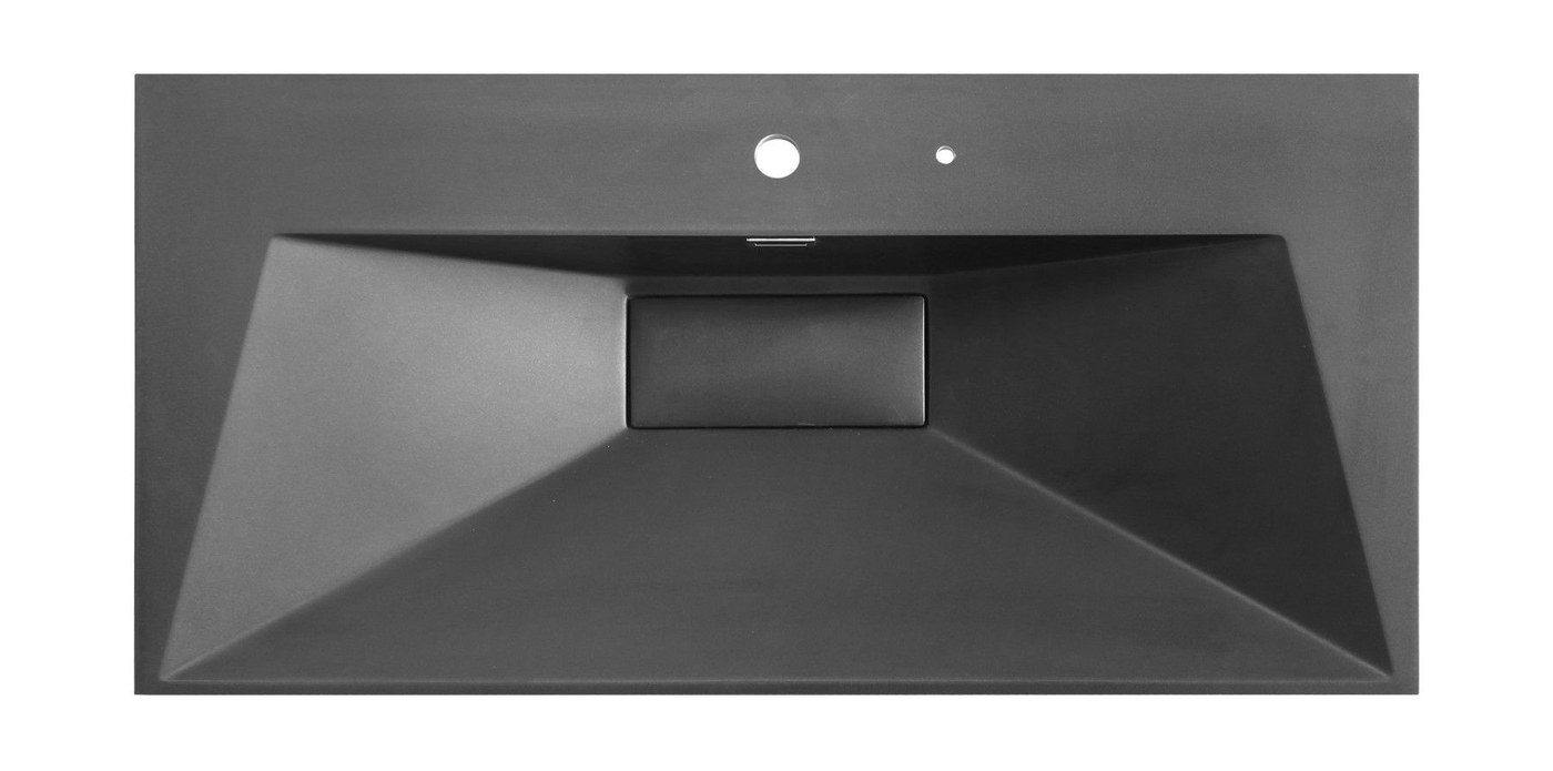 2803 Grey Rectangular Solid Surface Custom Basin