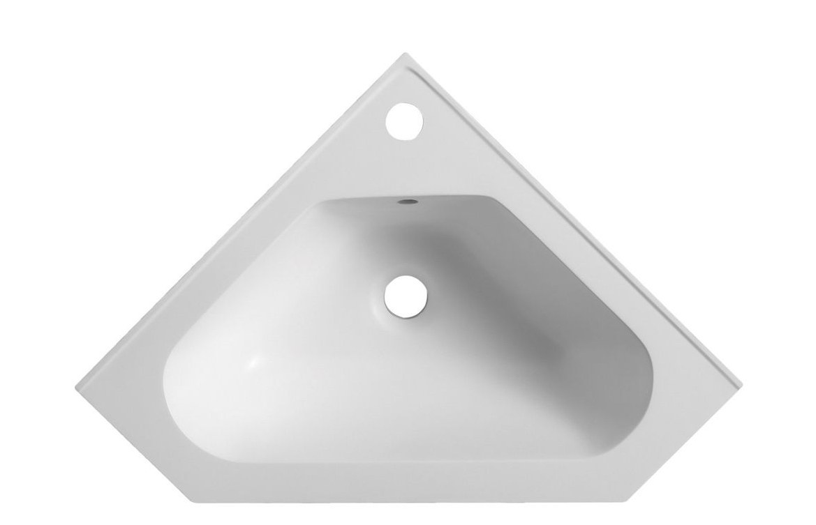 CR45 White Round Solid Surface Countertop Basin